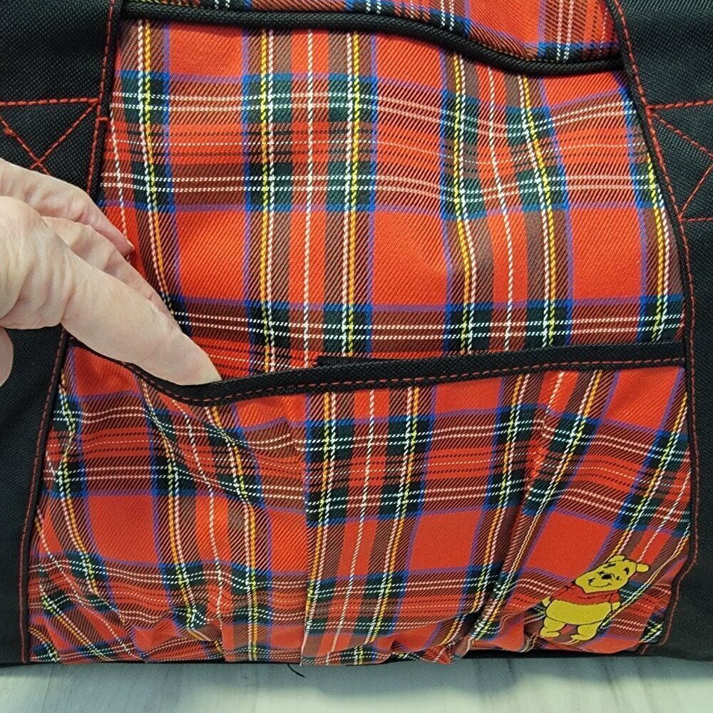 Vintage Disney Winnie the Pooh Plaid Travel Shoulder Bag - Picture 12 of 15